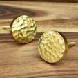 Hammered Gold brass knob
